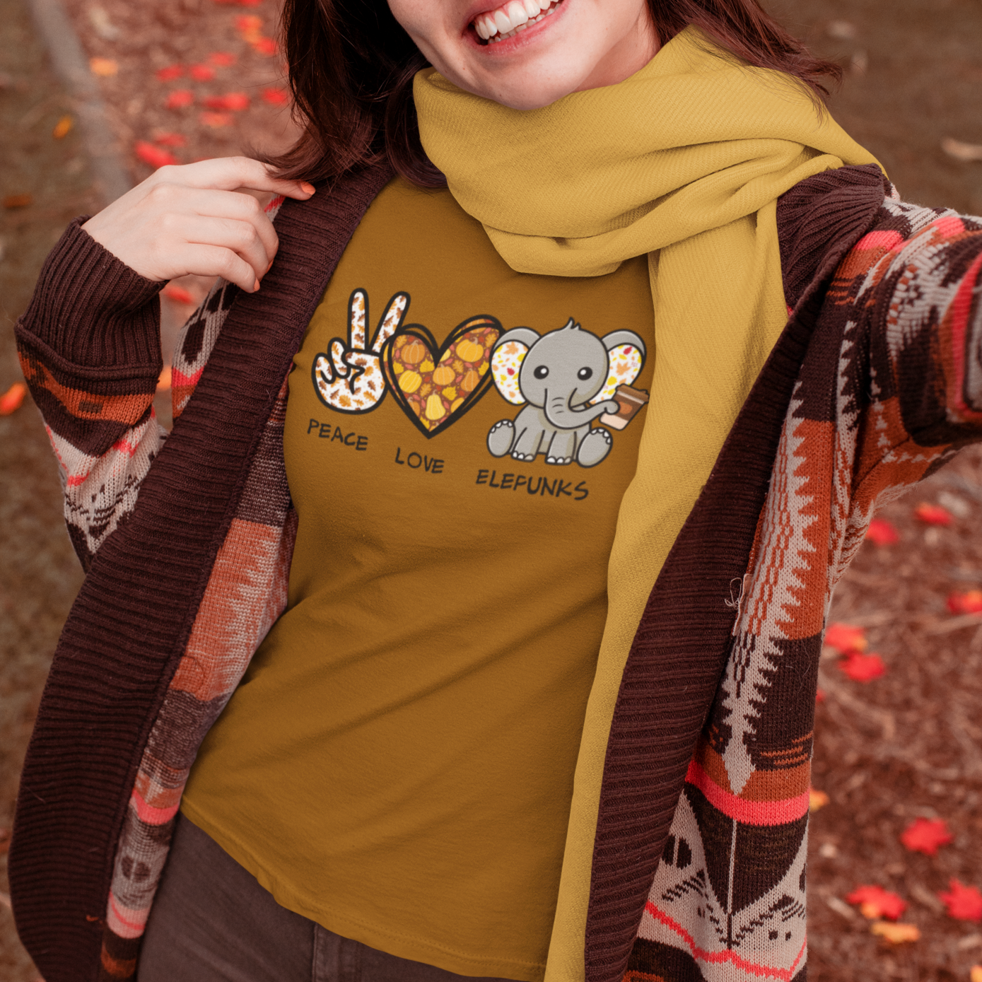 Peace, Love & Elefunks - Fall T-Shirt