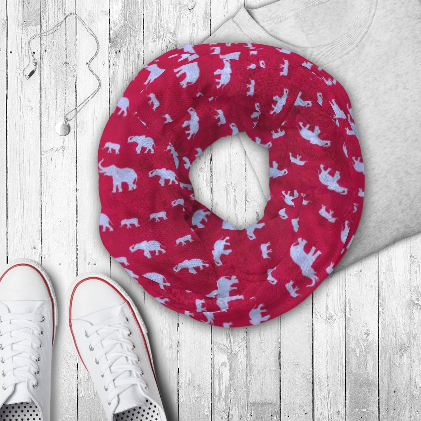 Elephant Infinity Scarf - Elephants on Parade