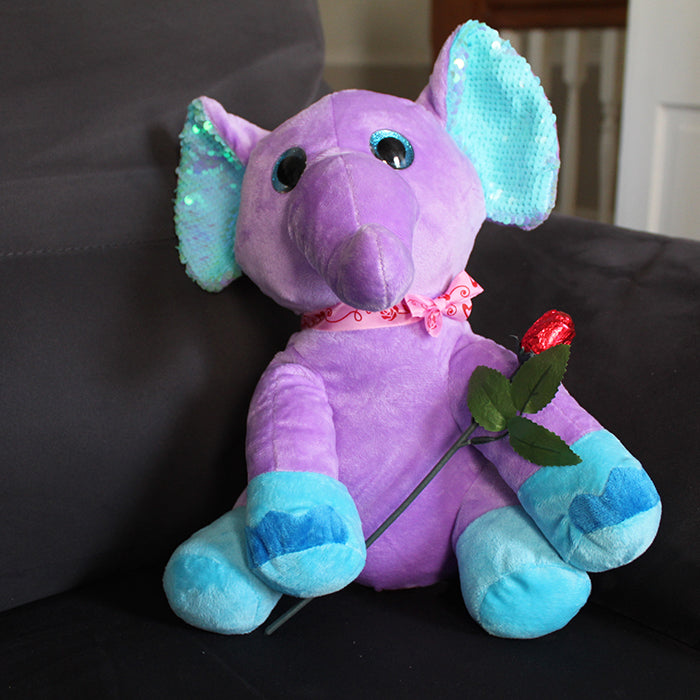 PLUSH ELEPHANT - "Violet"