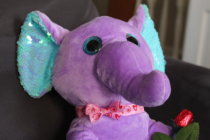 PLUSH ELEPHANT - "Violet"