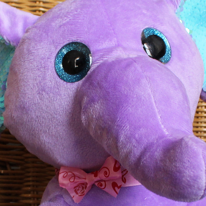 PLUSH ELEPHANT - "Violet"