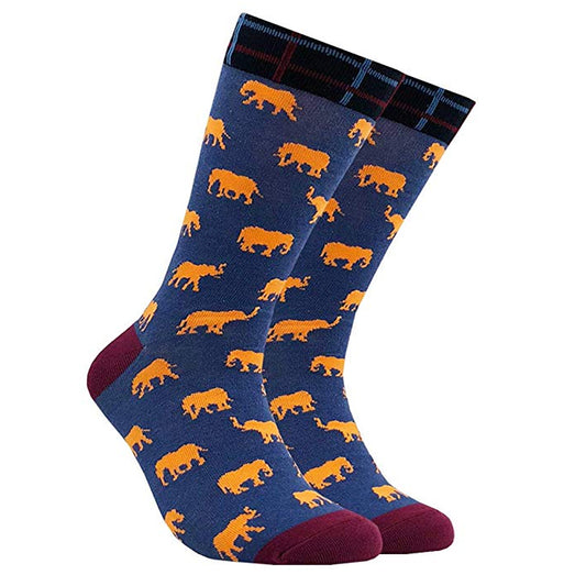 SOCKS - Fun Elephant Dress Socks