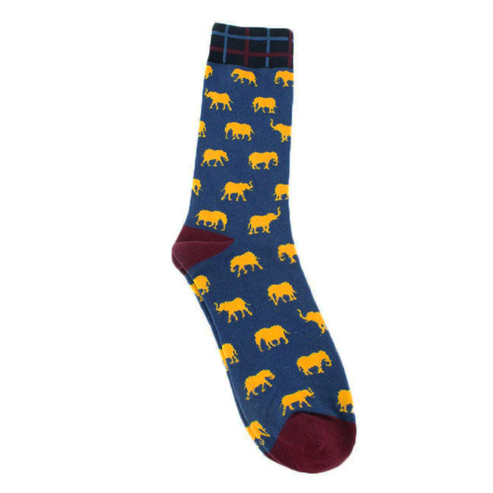 SOCKS - Fun Elephant Dress Socks
