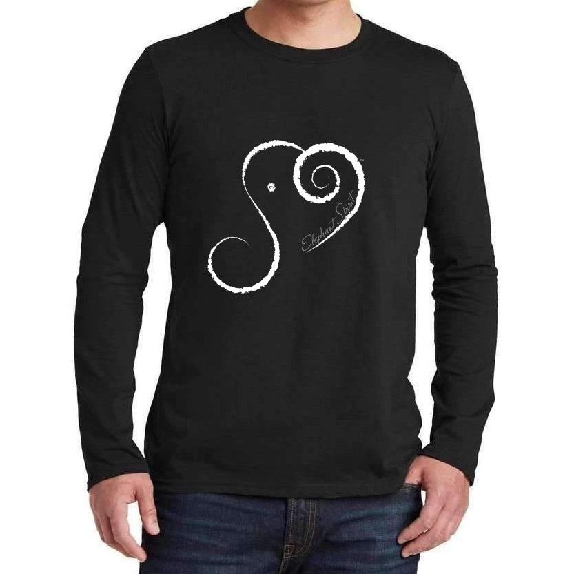 Elephant Spirit Long Sleeve Shirt - Men's Crew Neck