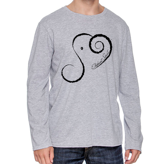 Elephant Spirit Long Sleeve Shirt - Men's Crew Neck