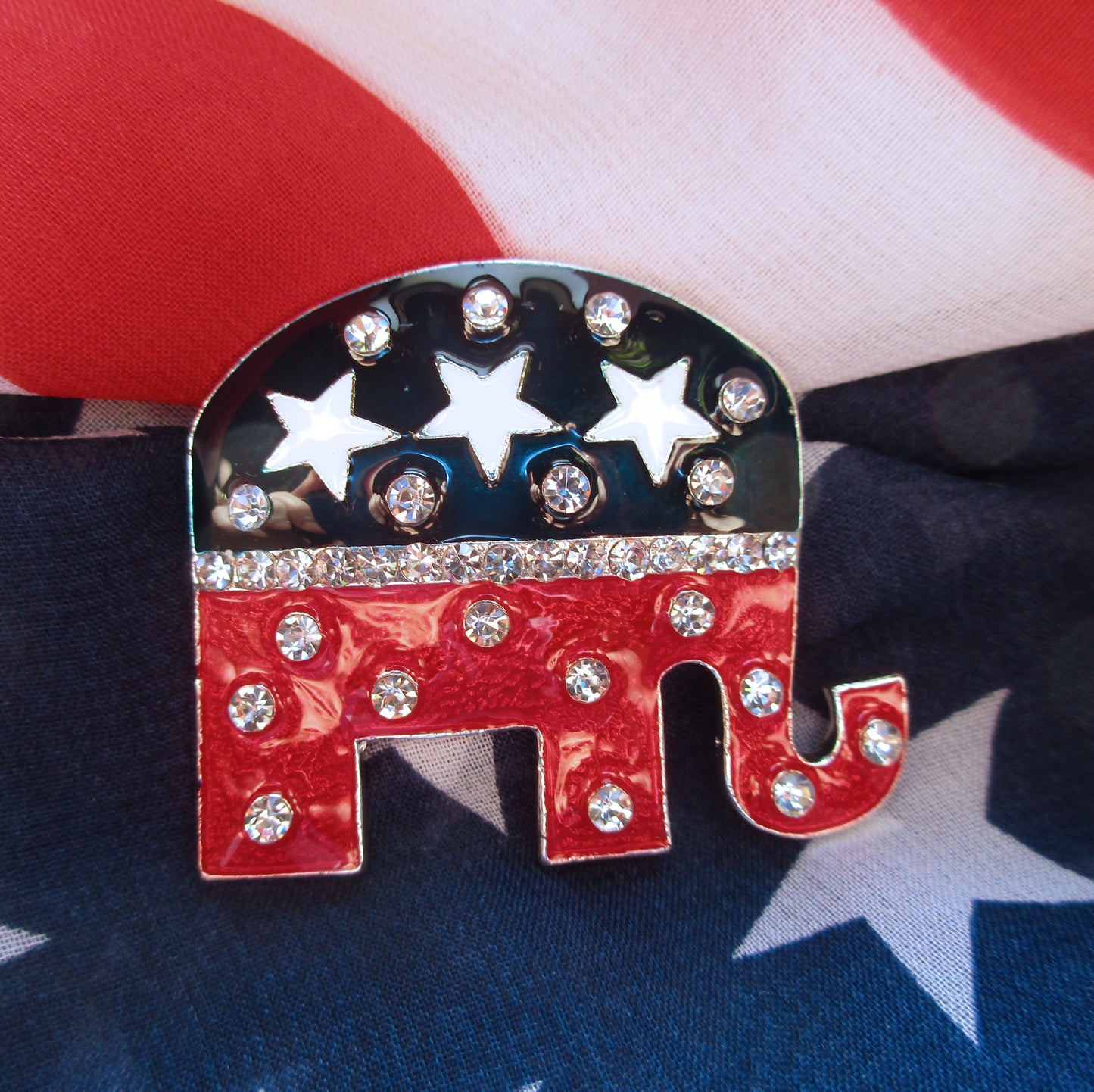 Republican GOP Elephant Brooch