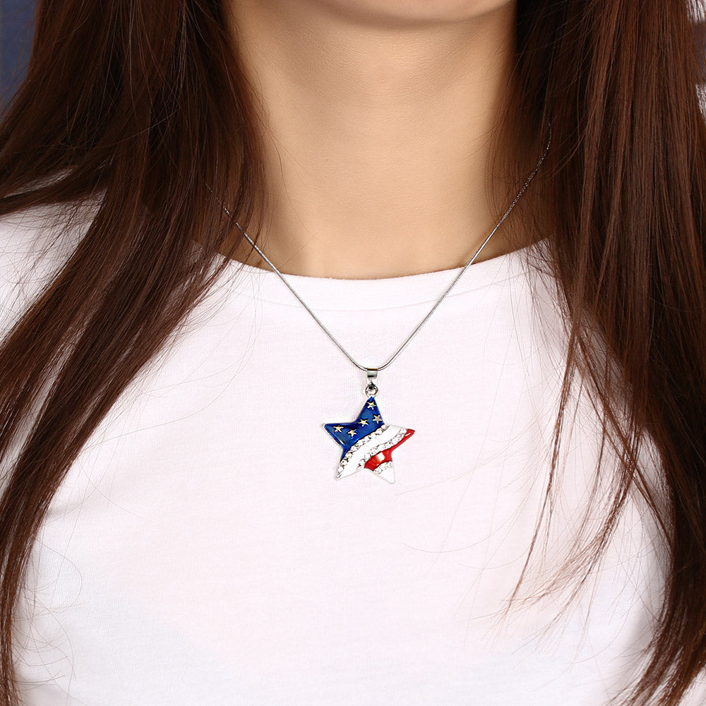 Stars & Stripes Earrings and Necklace