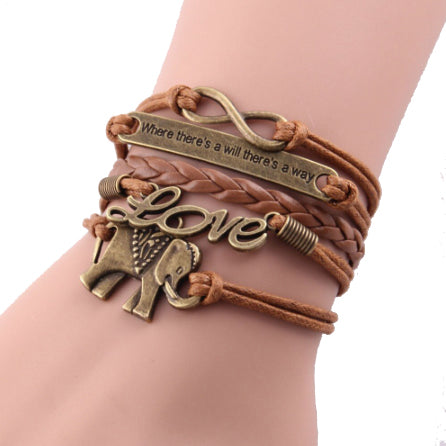 Bracelet - Elephant: "Where There's a Will, There's a Way"