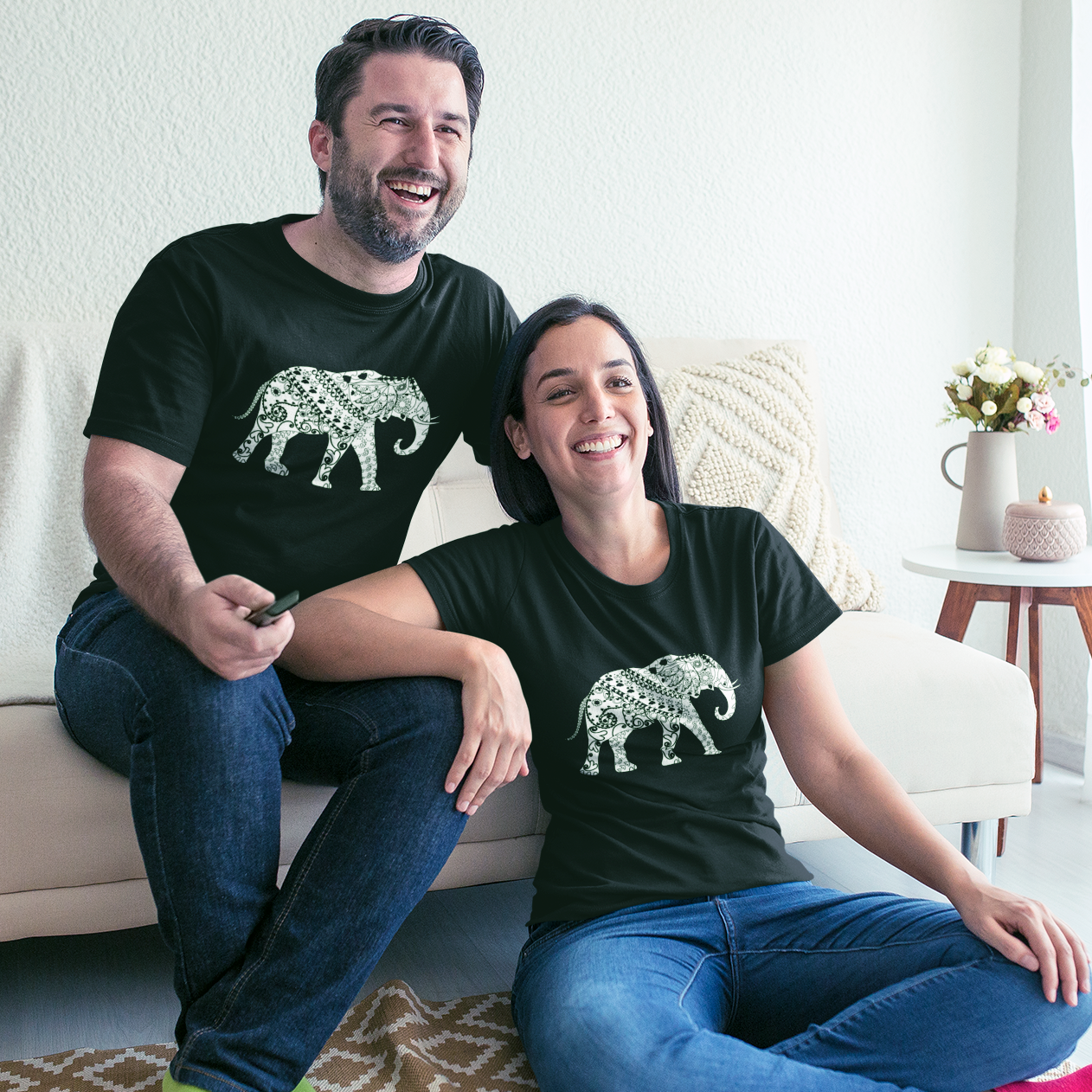 Painted Elephant Short Sleeve Tee