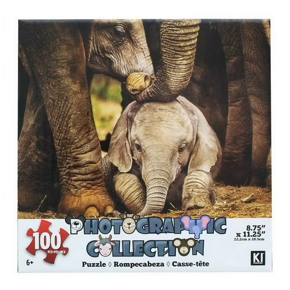 100 Piece Baby Elephant Puzzle