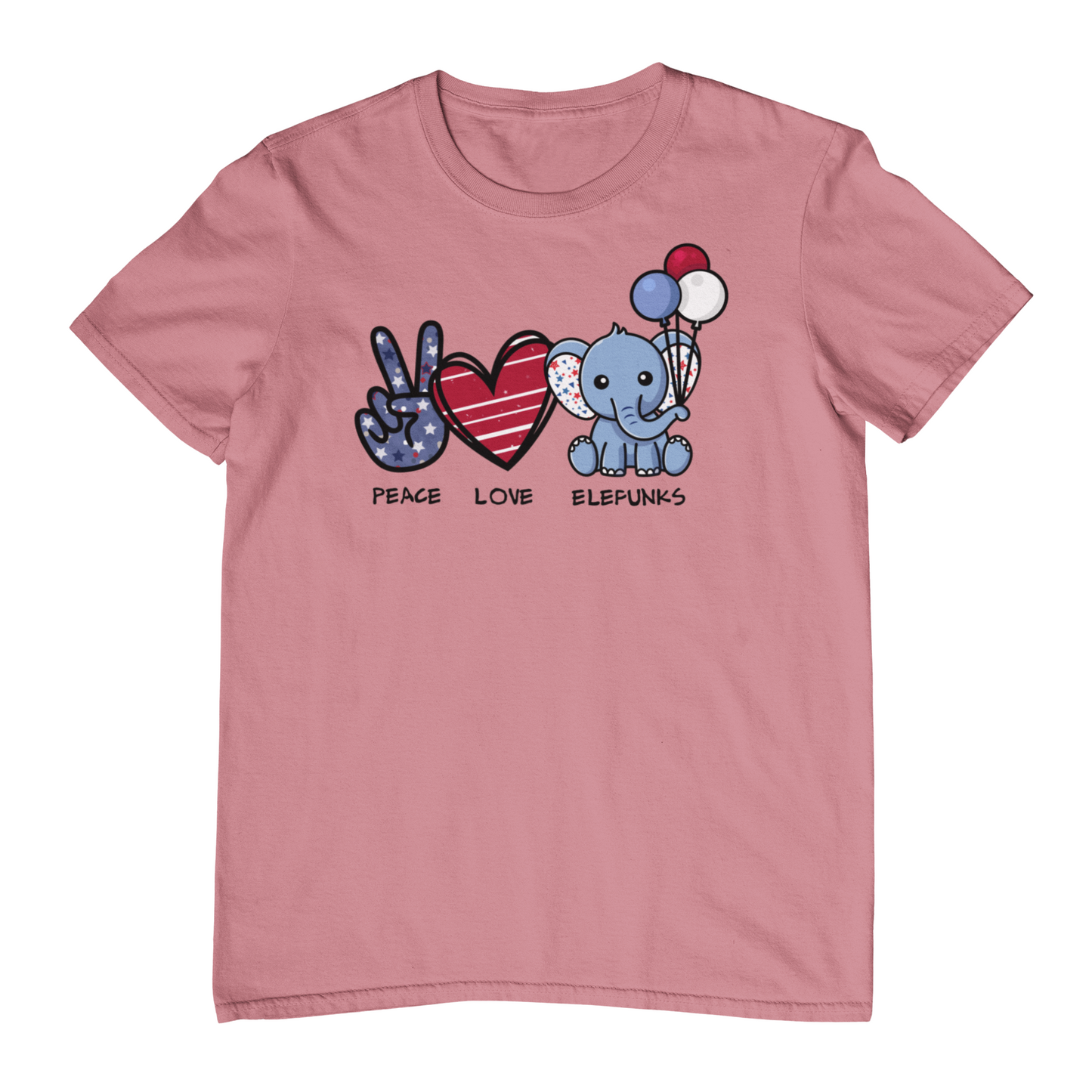 Peace, Love & Elefunks - PATRIOTIC Shirt