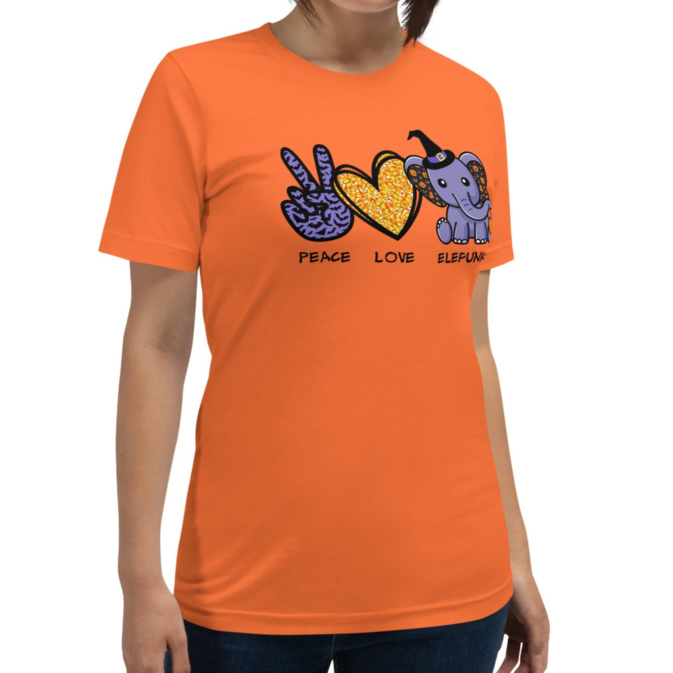 Peace Love & Elefunks - Halloween T-Shirt