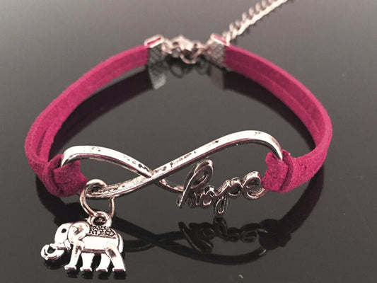 BRACELET - Elephant: Pink HOPE