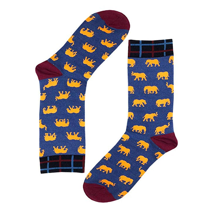 SOCKS - Fun Elephant Dress Socks