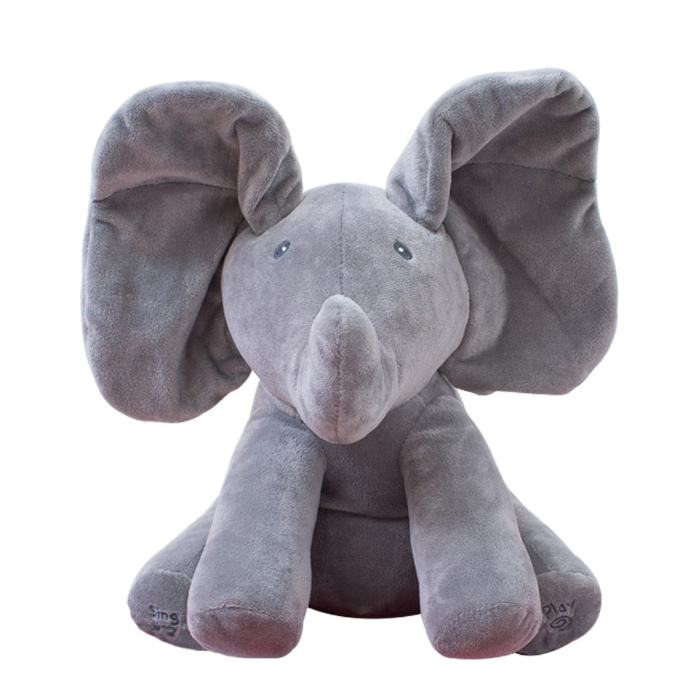 PLUSH ELEPHANT - "Boo" the Peek-A-Boo Elephant