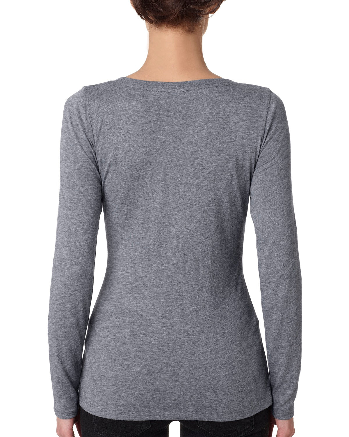 Elephant Spirit Shirt - Long-Sleeve Scoop Neck Grey