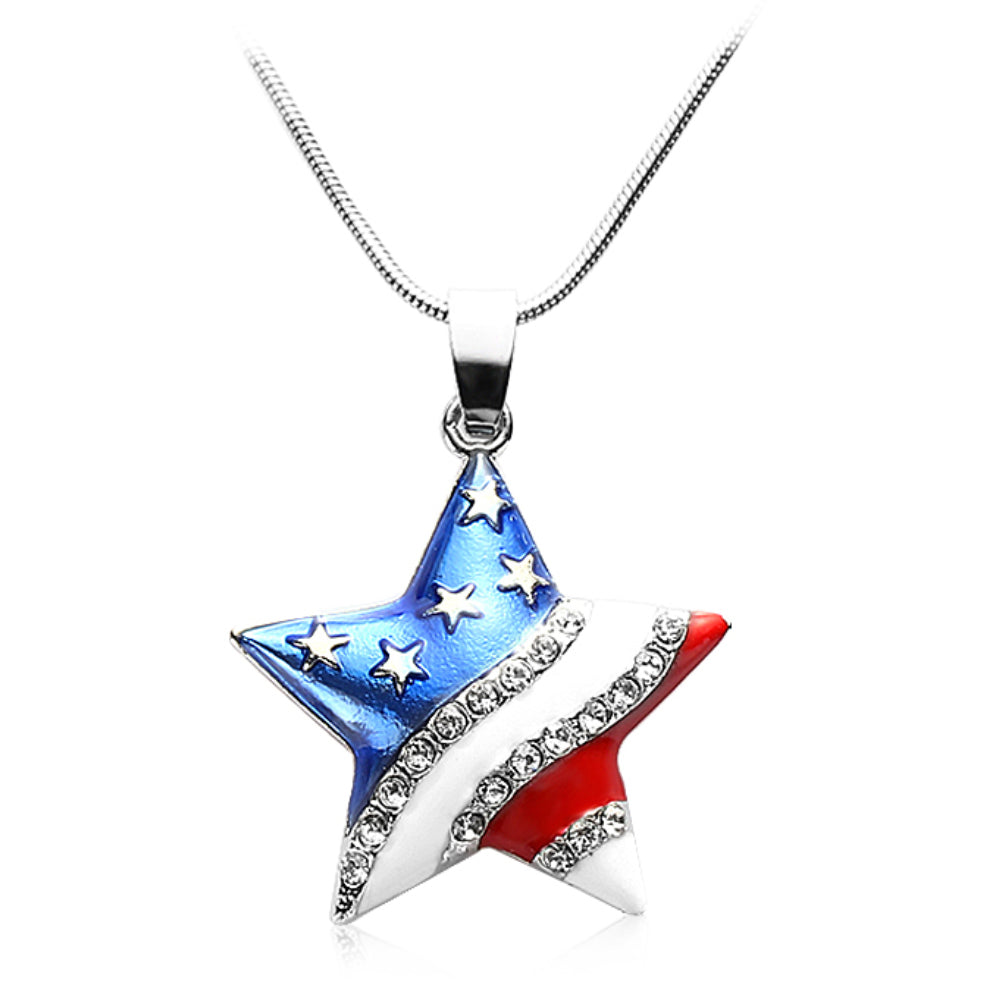 Stars & Stripes Earrings and Necklace