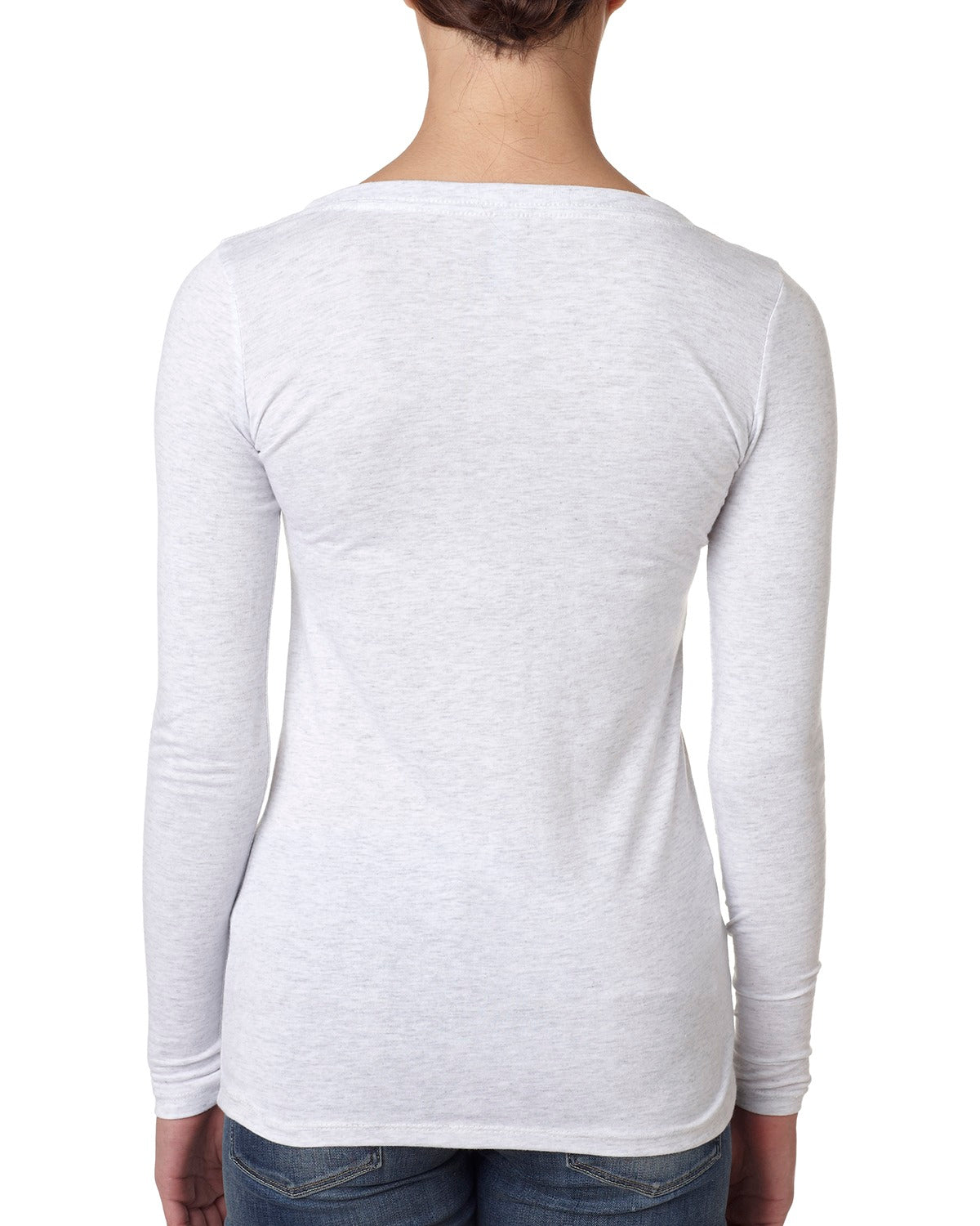 Elephant Spirit Shirt - Long-Sleeve Scoop Neck White